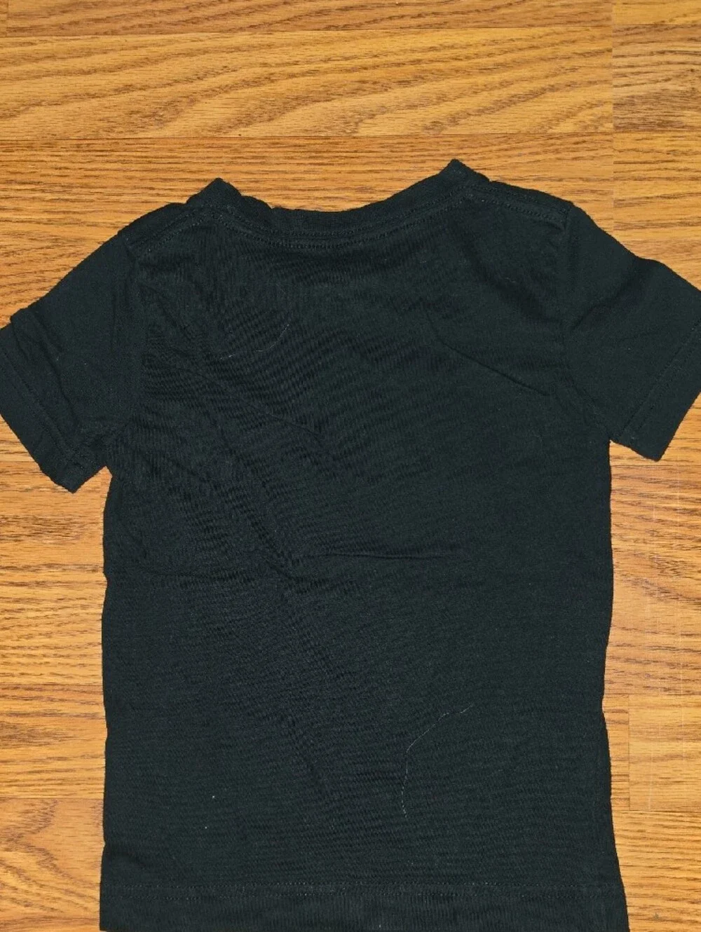 Nike Black Kids Short-Sleeve Tee with Neon Green Swoosh